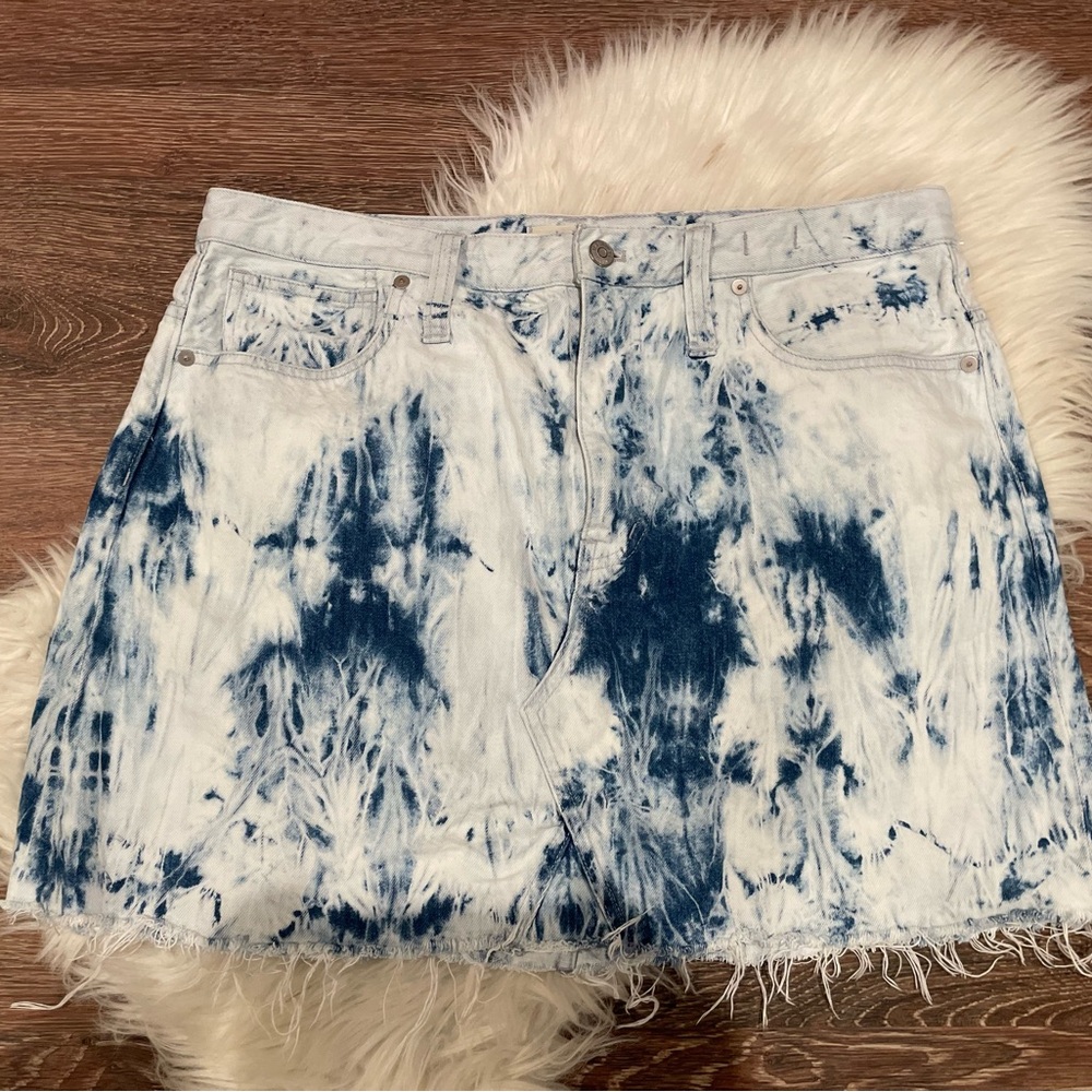 Madewell Stonewash Denim A-Line Jean Skirt ~ 33